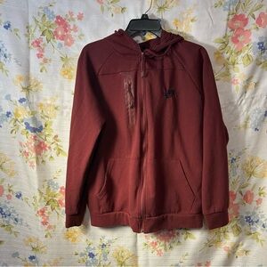 Nike Full Zip Dri-Fit Track Jacket Maroon Burgundy small.